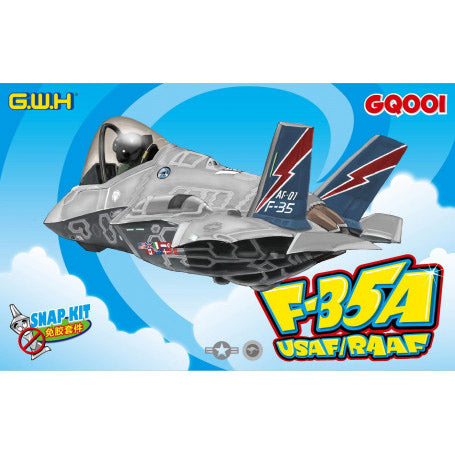 Great Wall Hobby USAF/RAAF F-35A TOON PLANE Snap Kit GQ001