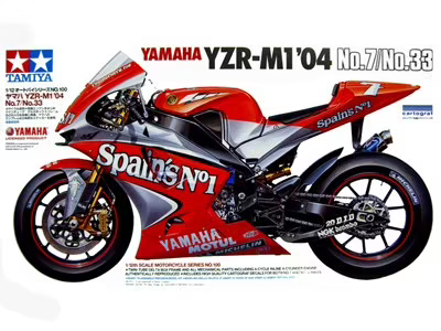 Tamiya 1/12 Yamaha YZR-M1 2004 No.7/No.33 14100