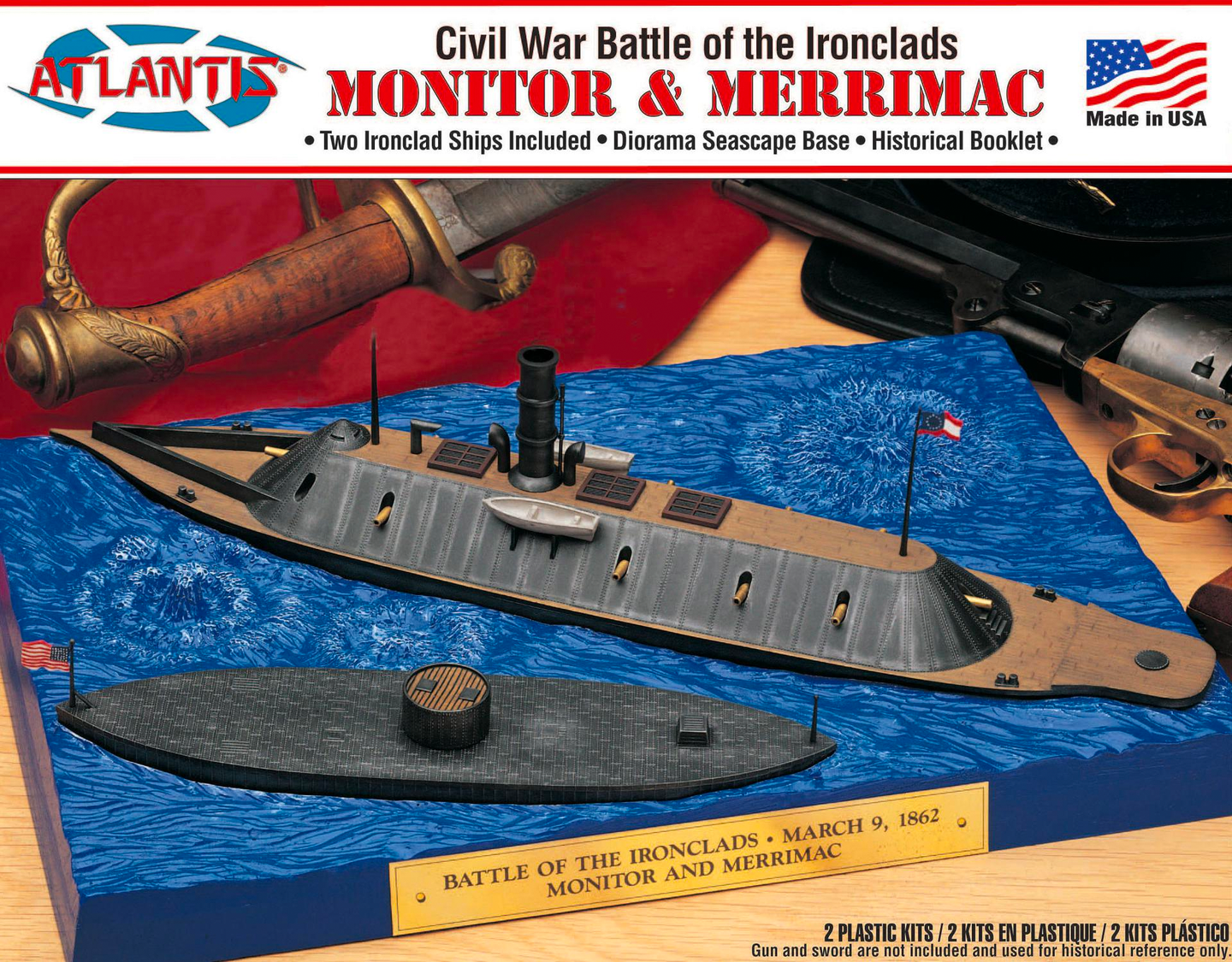 Atlantis Monitor and Merrimac Civil War Set L77257