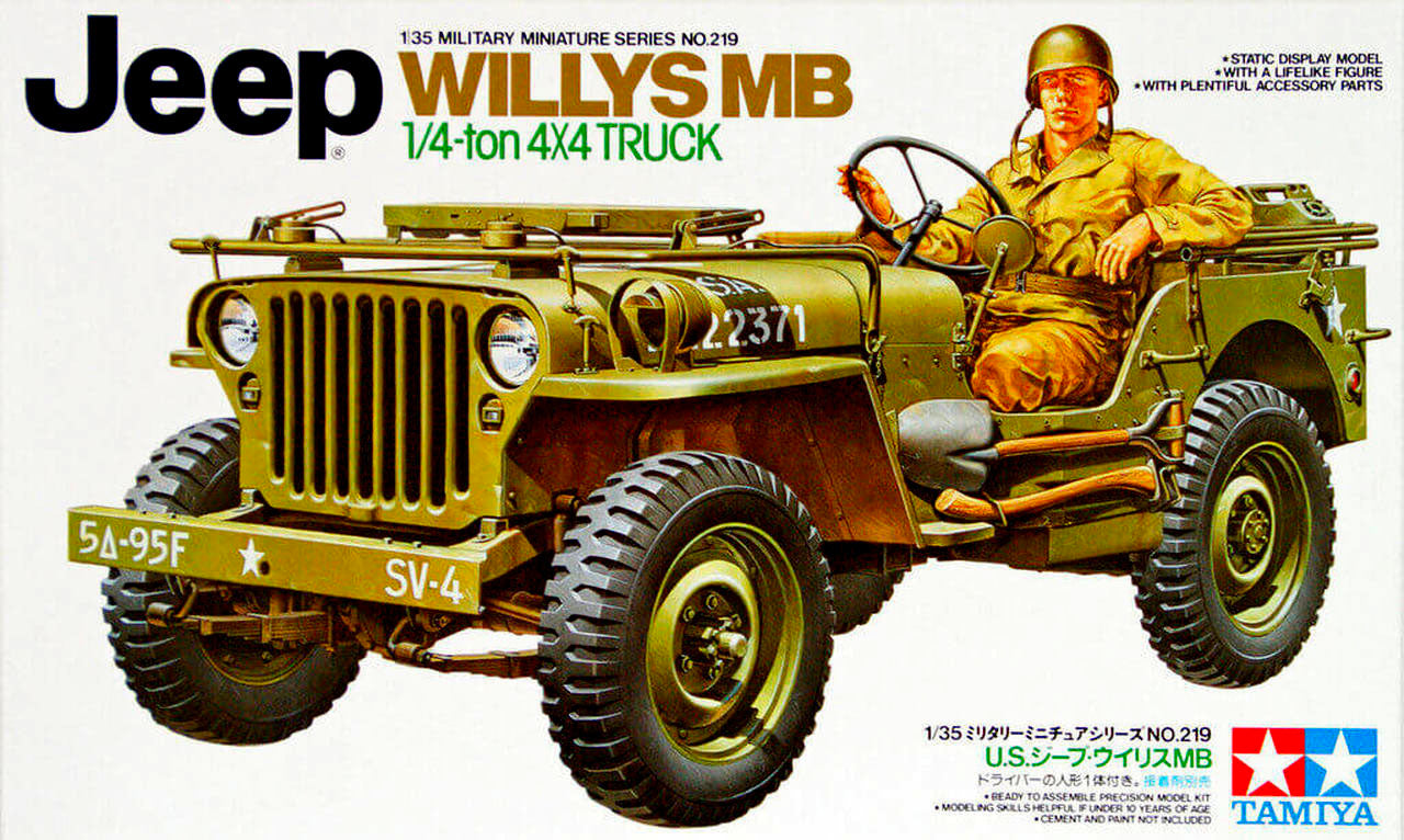 Tamiya 1/35 US Willys MB Jeep Plastic Kit 35219