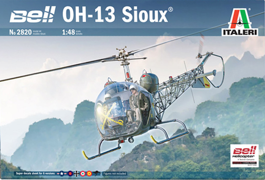 Italeri 1/48 US Bell OH-13 Sioux Scout Helicopter 2820