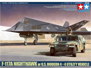 Tamiya 1/48 US F-117A Nighthawk w/ 4x4 Utility Vehicle 89773
