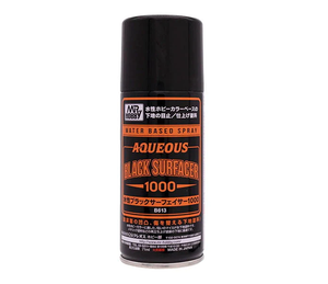 Mr. Hobby B613 Spray Aqueous Black Surfacer 1000 100ml