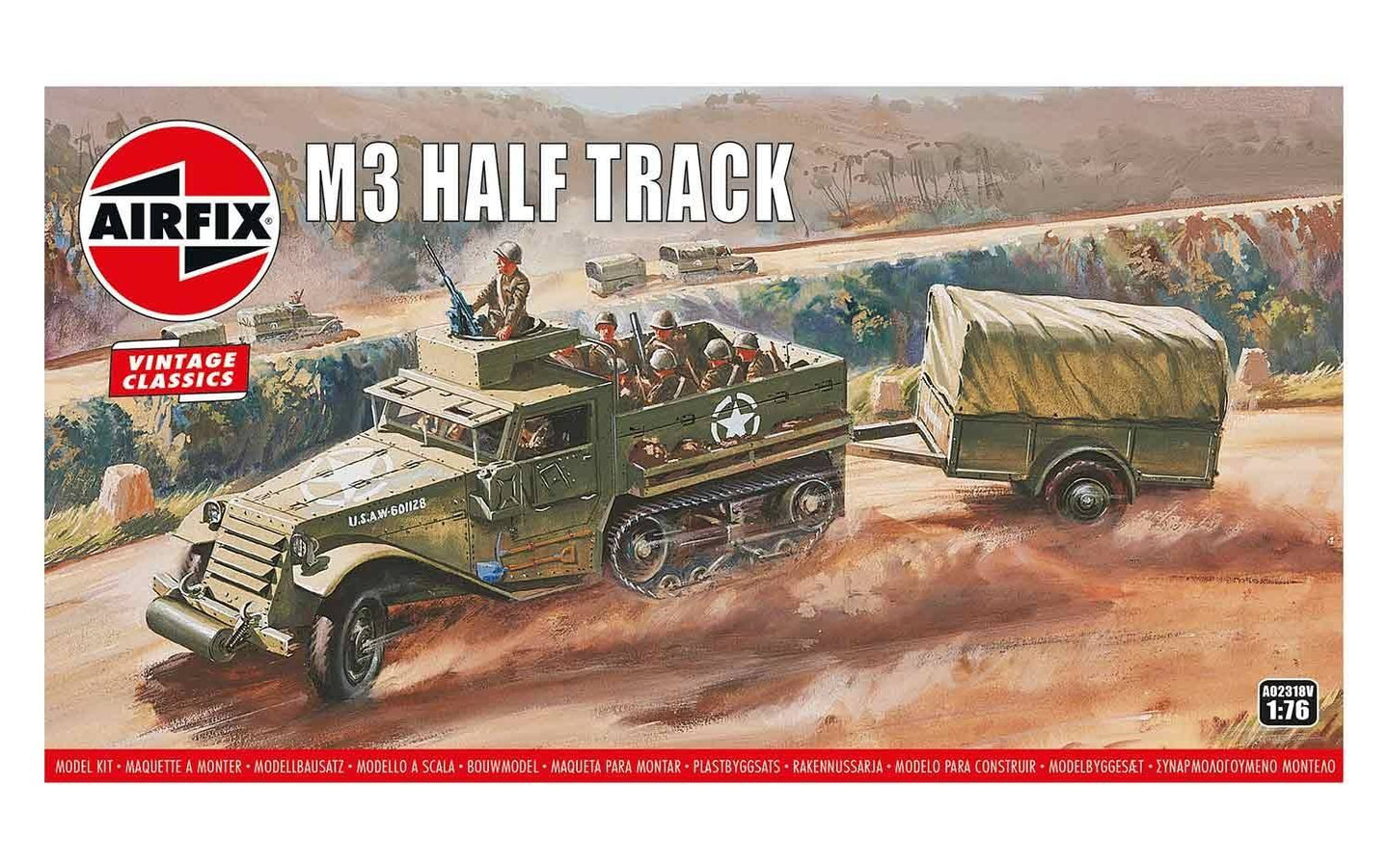 Airfix 1/76 US M3 Half-Track A02318V