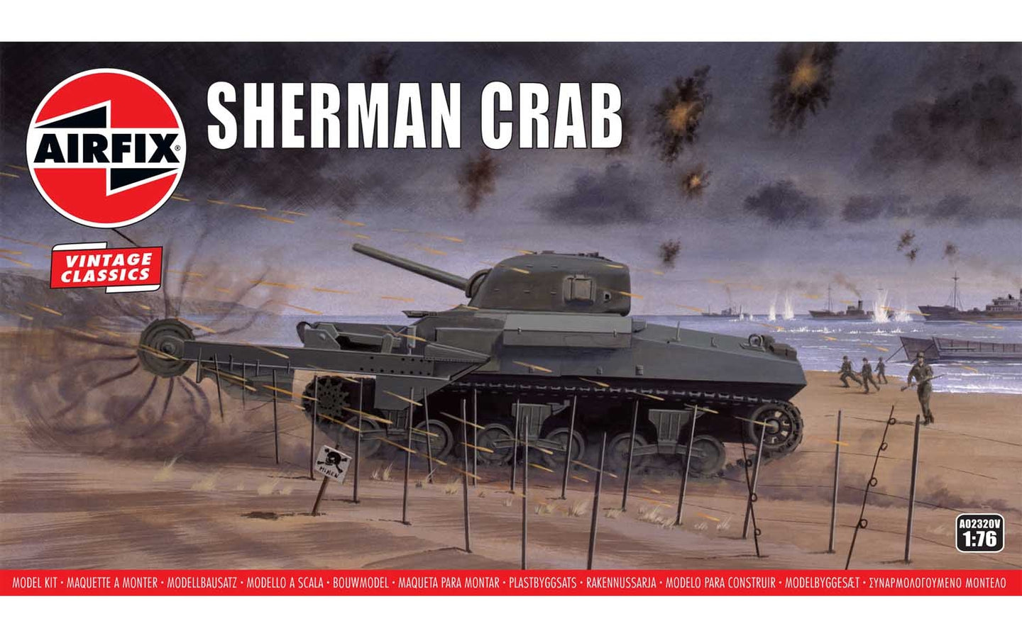 Airfix 1/76 US Sherman Crab A02320V