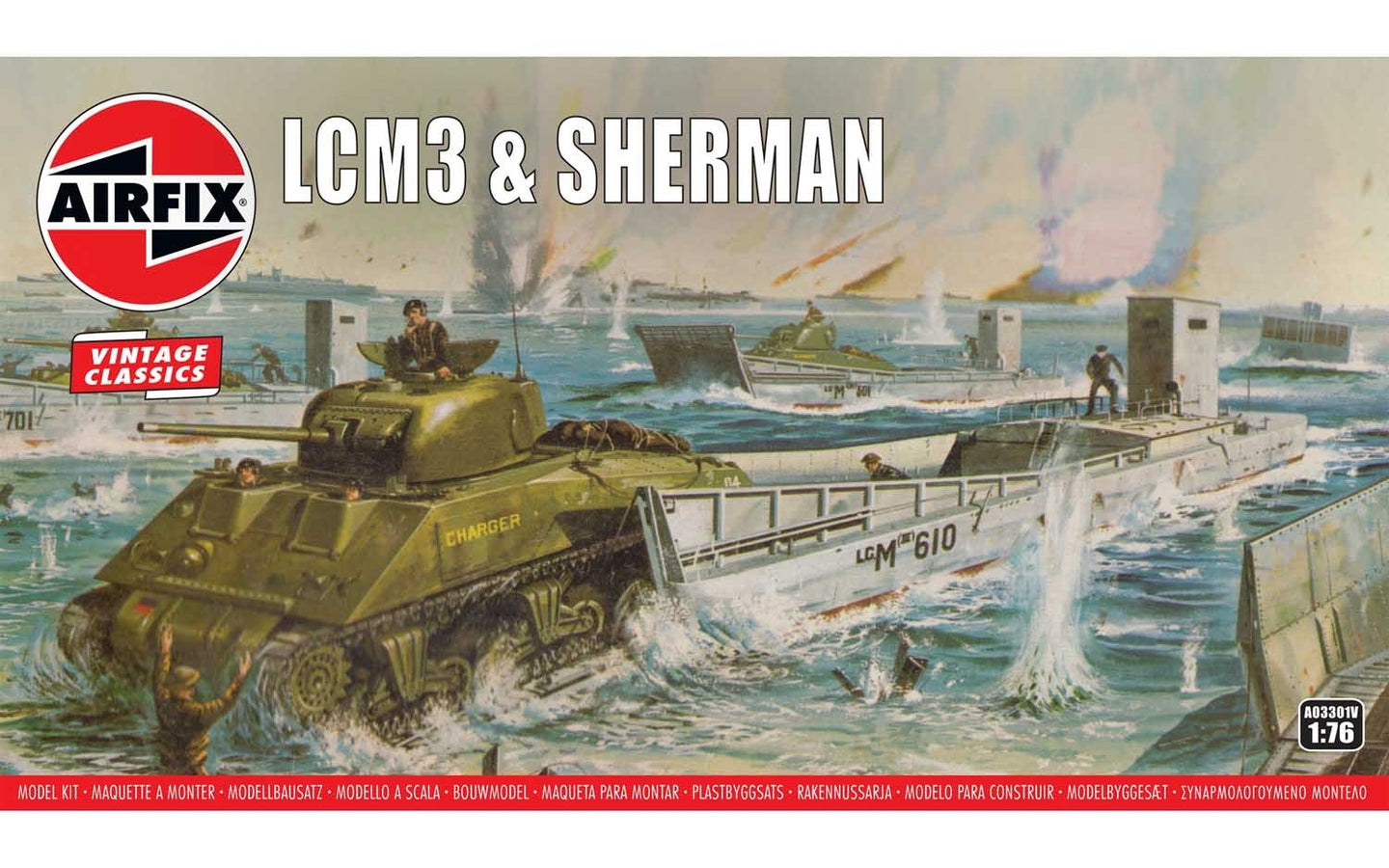 Airfix 1/76 US LCM3 & Sherman A03301V