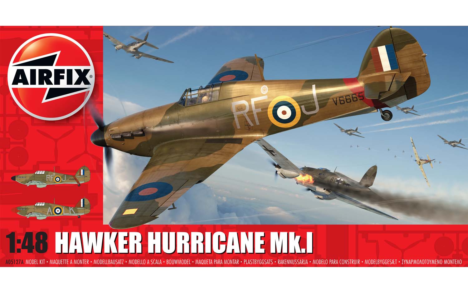 Airfix 1/48 British Hawker Hurricane Mk.I A05127A' – Burbank's