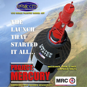 Atomic City 1/12 Mercury Capsule Plastic Model Kit 0062001