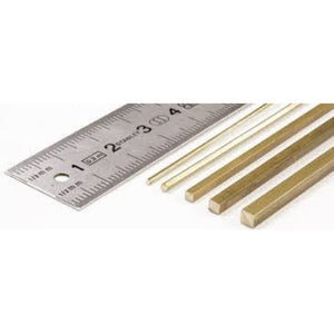 Albion SBW10 1mm x 1mm Square Brass Rod  4-PACK