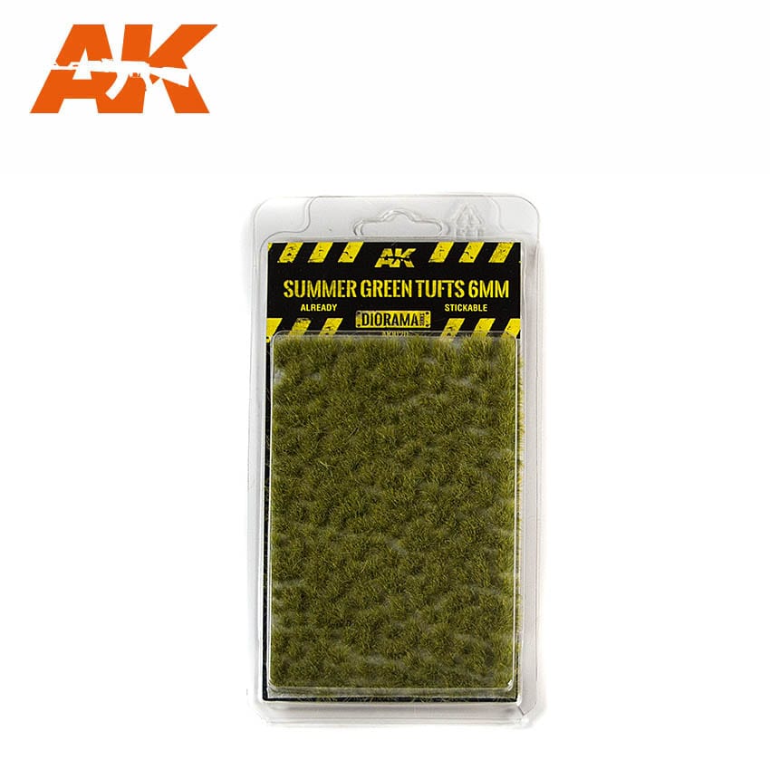 AK Interactive AK8120  Diorama Series - Summer Green Tufts 6mm
