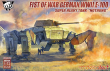 Load image into Gallery viewer, Modelcollect 1/72 German Fist of War German WWII E-100 Supper Heavy Tank &quot;Nothung&quot; UA72126