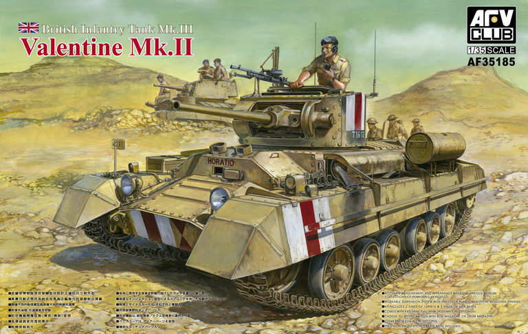 AFVクラブ バレンタイン Mk.II 1/35モデルキット AFV Club 1/35 British Valentine Mk. II 35185 – Burbank's House of