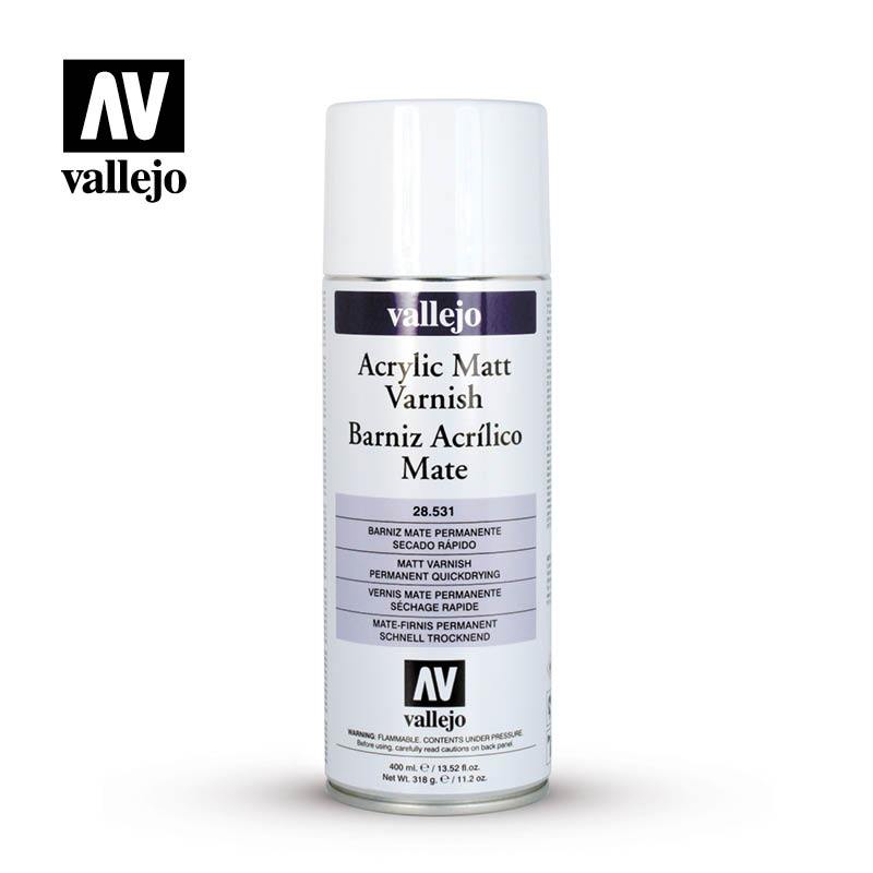 Vallejo 28.531 Acrylic Matt Varnish 400ml Spray