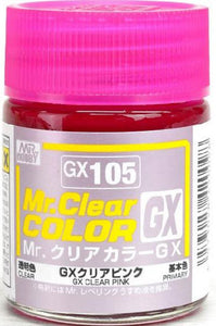 Mr. Hobby Mr. Clear Color Lacquer GX105 GX Clear Pink 18ml