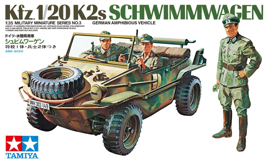 Tamiya 1/35 German Kfz.1/20 K2s Schwimmwagen 35003