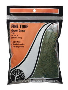 Woodland Scenics T45 Fine Turf Green Grass Bag