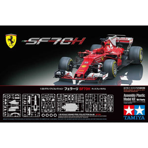 Tamiya 1/20 Ferrari SF70H 2017 F1 Season Plastic Kit 20068