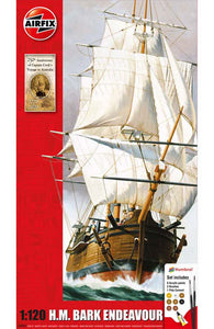 Airfix 1/120 British HM Bark Endeavour and Captain Cook 205th Anniversary A50047