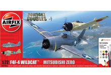 Load image into Gallery viewer, Airfix 1/72 Dogfight Doubles F4F-4 Wildcat &amp; Zero A50184