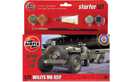 Airfix Starter Set 1/72 Willys MB Jeep A55117A