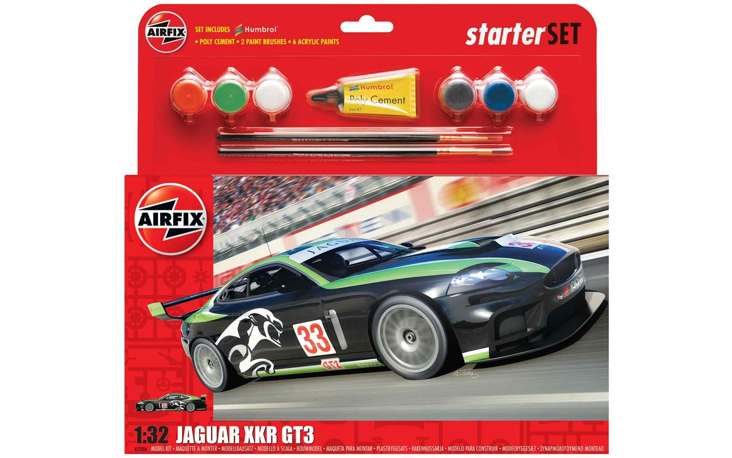 Airfix Starter Set 1/32 Jaguar XKR GT3 A55306