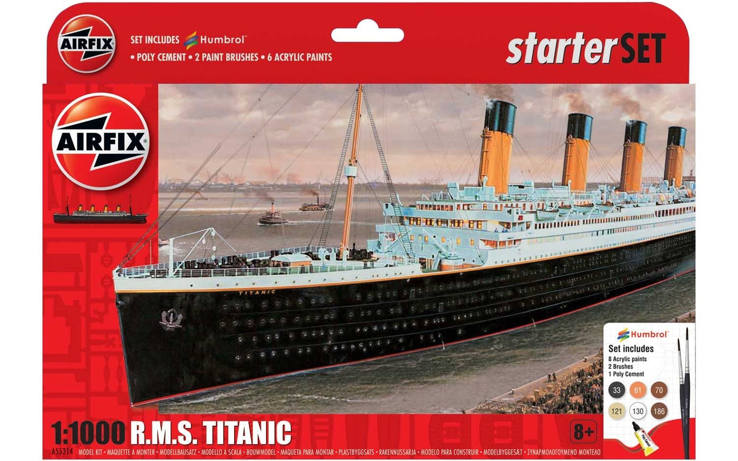 Airfix Starter Set 1/1000 RMS Titanic A55314 Starter Set