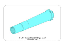 Load image into Gallery viewer, Aber 1/35 German 15cm SiG33 Barrel For Alan Models 35 L-06'
