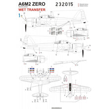 Load image into Gallery viewer, HGW 1/32 Japanese A6M2 Zero Stencils  232015