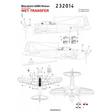Load image into Gallery viewer, HGW 1/32 Japanese A6M5 Zero Stencils  232014