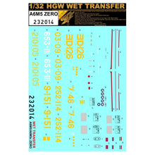 Load image into Gallery viewer, HGW 1/32 Japanese A6M5 Zero Stencils  232014