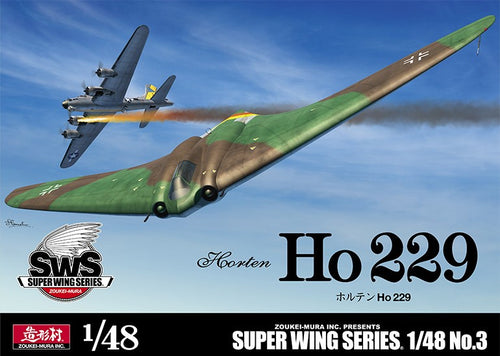 Zoukei-Mura 1/48 German Horten Ho229 Flying Wing Fighter SWS-3