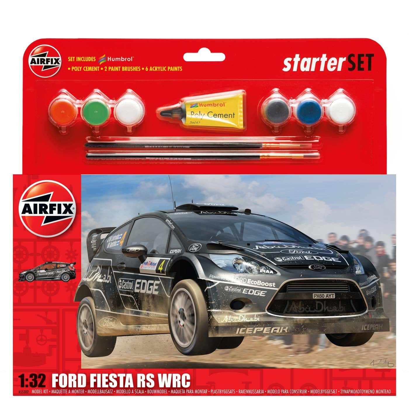 Airfix Starter Set 1/32 Ford Fiesta RS WRC 55302