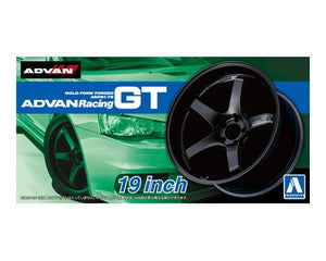Aoshima 1/24 Rim & Tire Set ( 35) Advan racing GT 19" 05330