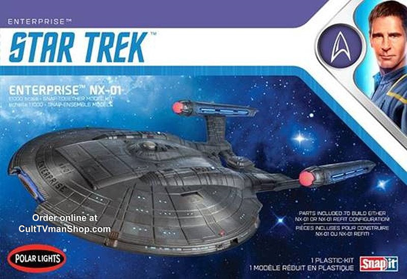 Polar Lights Star Trek 1/1000 Enterprise NX-01 Snap-It Kit 966