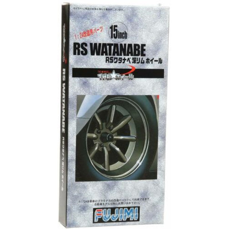 Fujimi 1/24 Wheel Series 15 Inch RS Watanabe Wheels Plated 193014