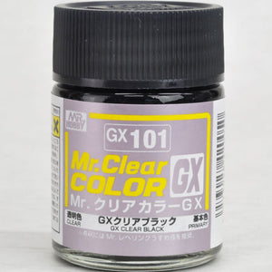 Mr. Hobby Mr. Clear Color Lacquer GX101 GX Clear Black 18ml