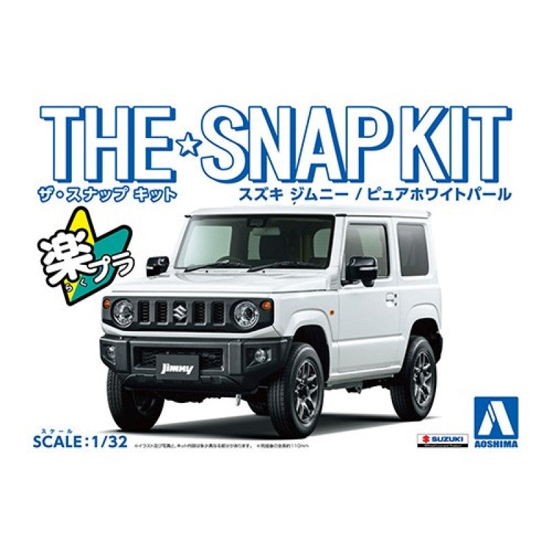 Aoshima Snap Kit 1/32 Suzuki Jimny Pure white Pearl 05817