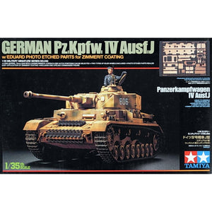 Tamiya 1/35 German Pzkfw. IV Ausf.J Tank With Photo Etched Zimmerit 35262