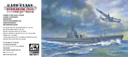 AFV Club 1/350 US Navy Gato Class Submarine 1943 73511