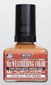 Mr. Hobby Mr Weathering Color Filter Liquid WC08 Rust Orange