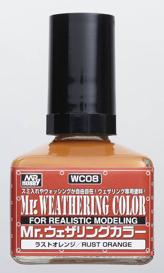 Mr. Hobby Mr Weathering Color Filter Liquid WC08 Rust Orange