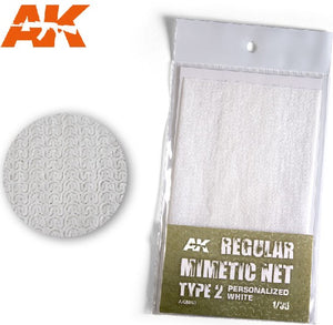 AK Interactive AK8063 Regular Mimetic Net Type 2 Personalized White
