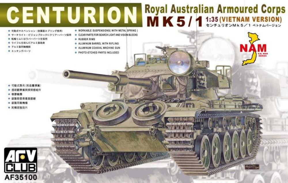 AFV Club 1/35 Australian Centurion MK5/1 Royal Armoured Corps 35100