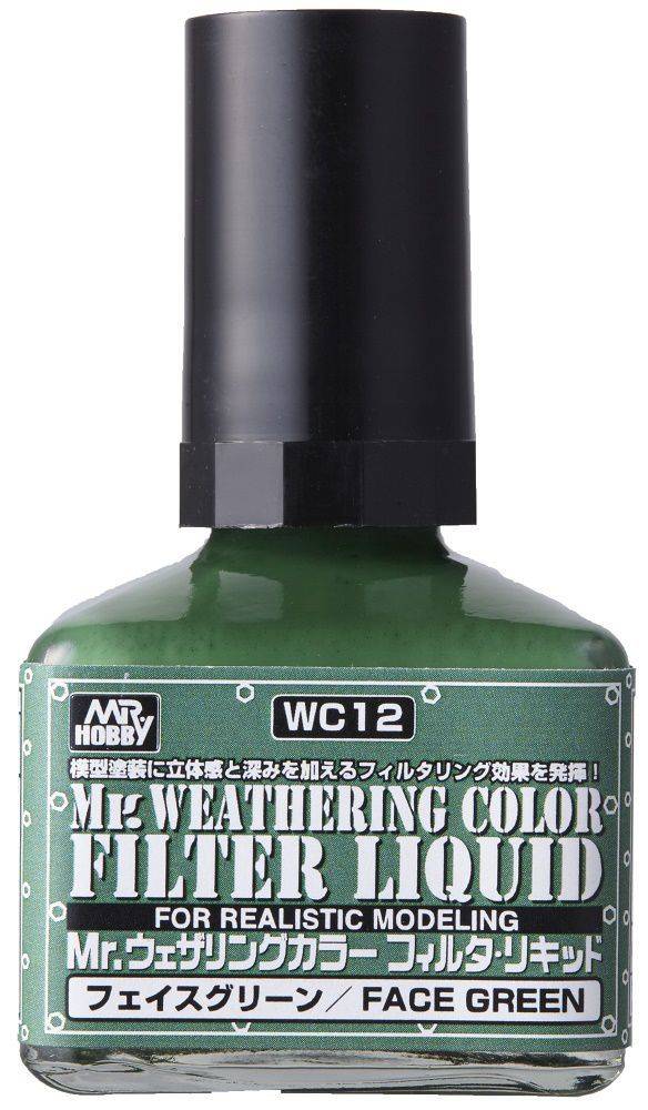 Mr. Hobby Mr Weathering Color Filter Liquid WC12 Face Green