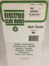 Load image into Gallery viewer, Evergreen 4515 Styrene Sidewalk 3/16&quot; Squares 0.040&quot; x 12&quot; x 6&quot; (1)