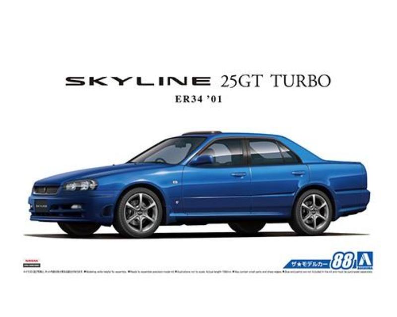 Aoshima 1/24 Nissan Skyline ER34 25GT Turbo 2001 05533