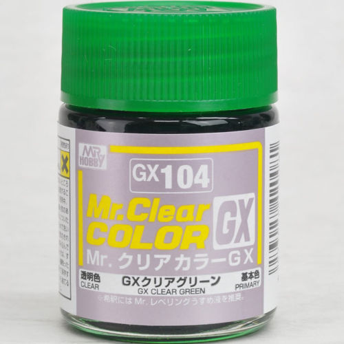 Mr. Hobby Mr. Clear Color Lacquer GX104 GX Clear Green 18ml