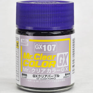 Mr. Hobby Mr. Clear Color Lacquer GX107 GX Clear Purple 18ml
