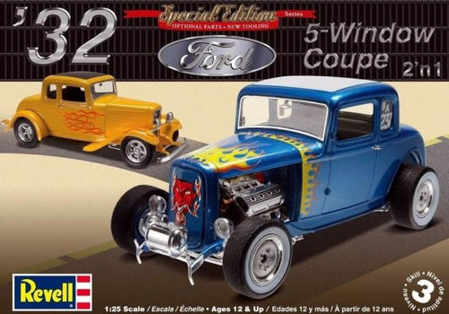 Revell 1/25 Ford 5 Window Coupe 1932 Hot Rod 854228