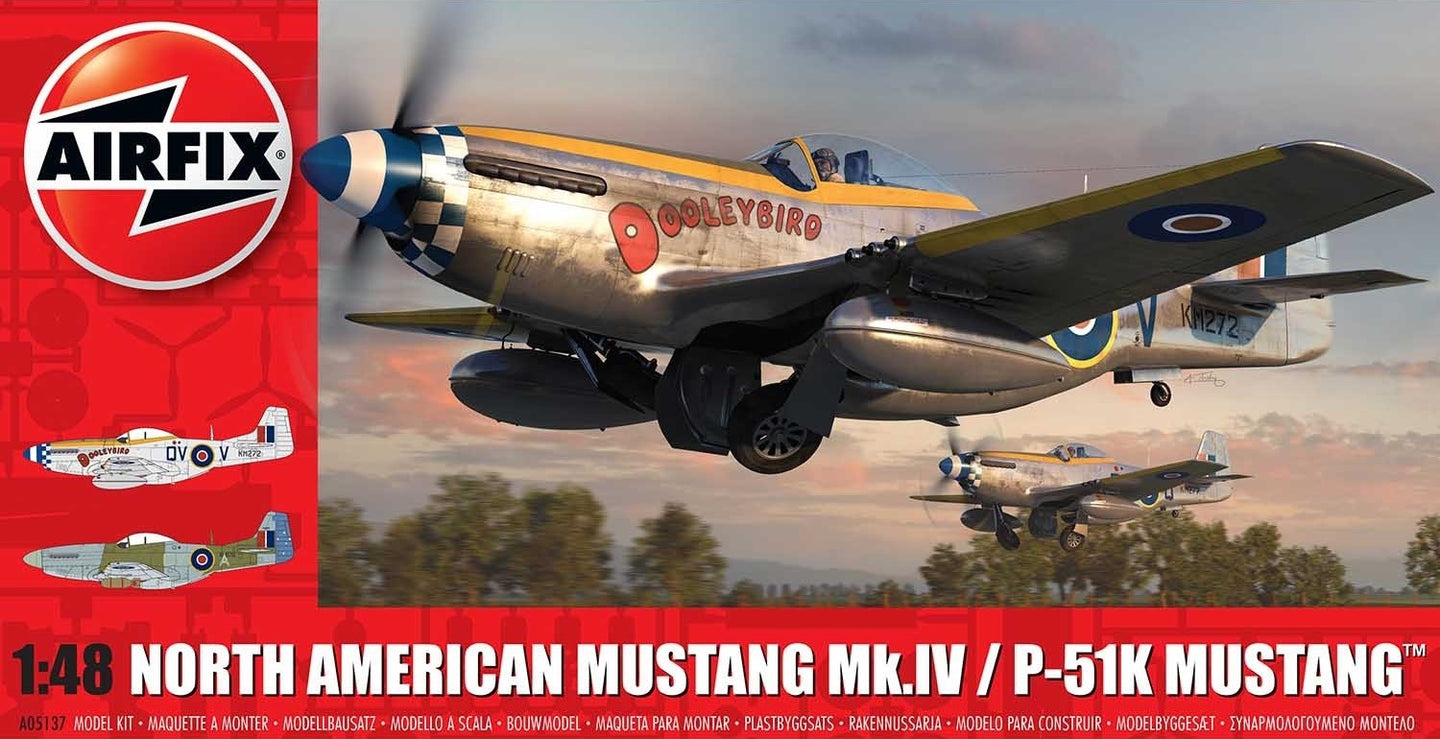 Airfix 1/48 British North American Mustang Mk.IV / P-51K A05137 SALE!